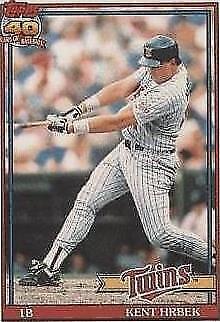 1991 Topps Cracker Jack Series 2 - Kent Hrbek #24