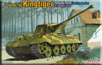 DRAGON 6209 1/35 Sd.Kfz.182 King Tiger Henschel Turret Last P. w/Transport Track