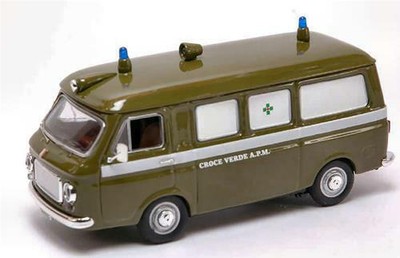 Fiat 238 Ambulanza Croce Verde Apm Milano 1:43 Rio4204 Model Diecast