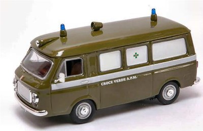 Fiat 238 Ambulanza Croce Verde Apm Milano 1:43 Rio4204 Model Diecast