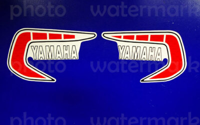 1981 Yamaha YZ60 2pc tank graphics European Euro style decals stickers YZ 60