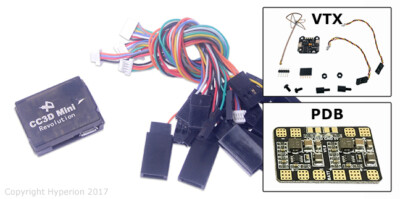 Hyperion F4 Mini CC3D Revo + VTX w/OSD + PDB Flight Controller Combo