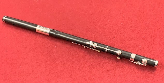 Healy Keyed Chromatic Wooden D Flute with Silver Keys