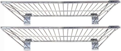 MIDO BROS. Slatwall Wire Metal Shelf Heavy Duty Adjustable Steel Slat Wall Mo...