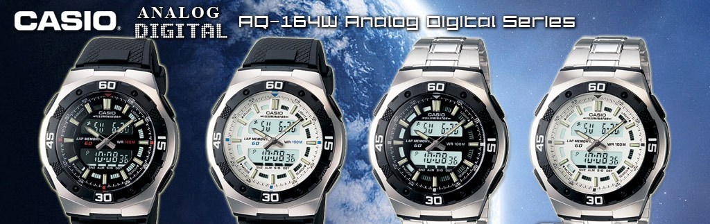 Casio Gents Sports Watch AQ164W AQ164WD Ana Digi Choice of 4 Designs UK seller | eBay