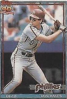1991 Topps Cracker Jack Serie 2 - Von Hayes #5