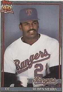 1991 Topps Cracker Jack Series 2 - Ruben Sierra #18