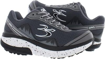 Gravity Defyer Women's Gdefy Mighty Walk TB9024FGS M Grey Sneaker Brand New