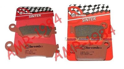 Pastiglie Freno Brembo Sinterizz. Ant + Post Yamaha YZ 125 08> 07YA47SD 07YA41SD
