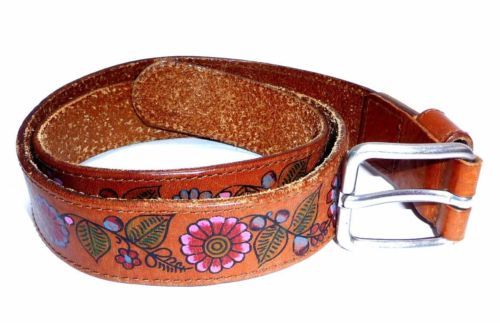 DKNY Double-Ring Pull-Back Leather Belt Black Silver | eBay display picture 3