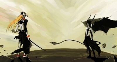 Anime espada hollow ichigo kurosaki ulquiorra schiffer Stitched Gaming Mat Desk