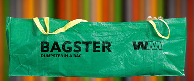 DUMPSTER IN A BAG HOLDS UP TO 3,300 LB GREEN WASTE MANAGEMENT 3CUYD  1 COUNT