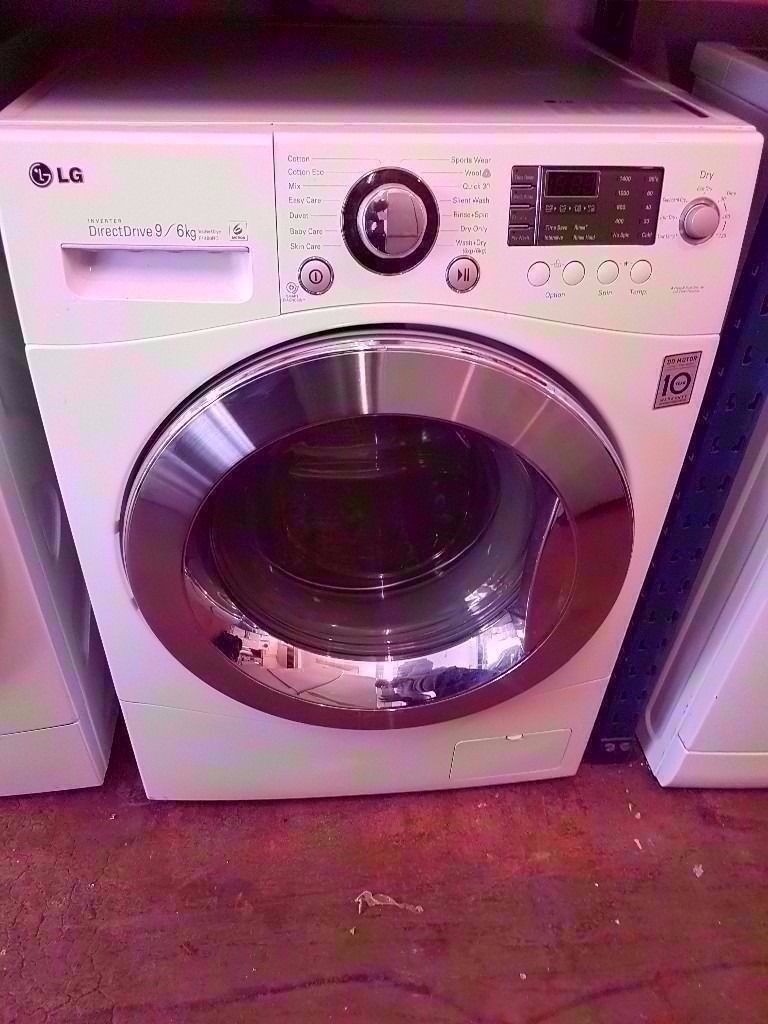LG Direct Drive 9/6 KG Wash & Dryer Washing Machine In excellent