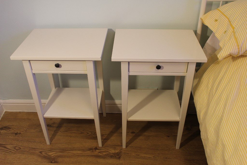 Now Sold - Thank you - Two White Ikea Hemnes Bedside ...