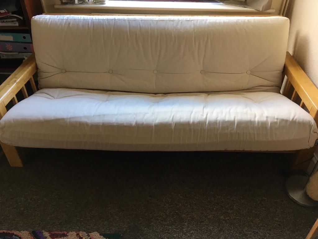 Futon 3 seater sofa bed Vienna bifold. in Cheltenham, Gloucestershire