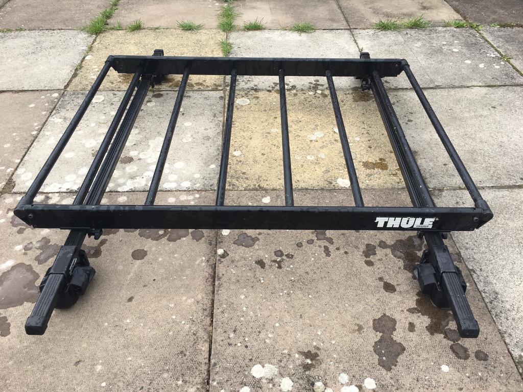 Thule roof rack / cage / basket and Halfords load bars in Gloucester