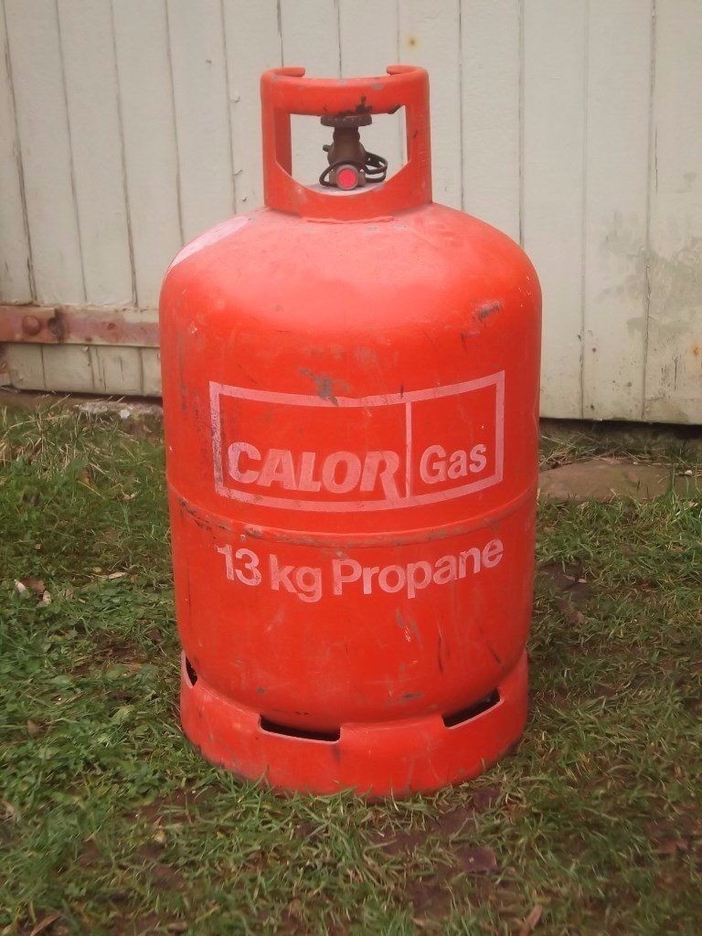 13kg propane calor gas bottle full orange bbq heater patio home garden