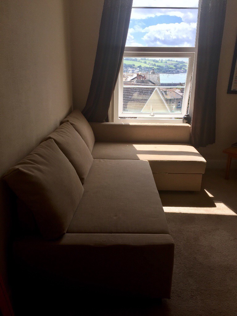 IKEA Corner Sofa Bed With Storage FRIHETEN Used In Teignmouth