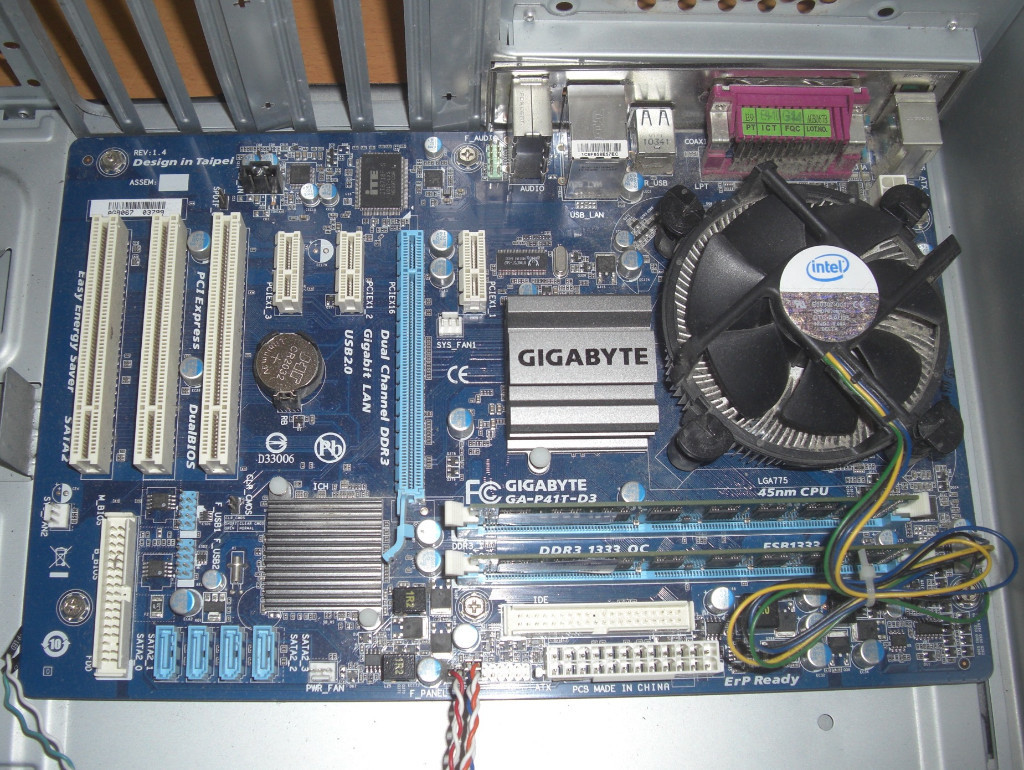 PC Parts Intel Quad Core Q8400 CPU 8GB RAM Gigabyte GA-P41T-D3 ...