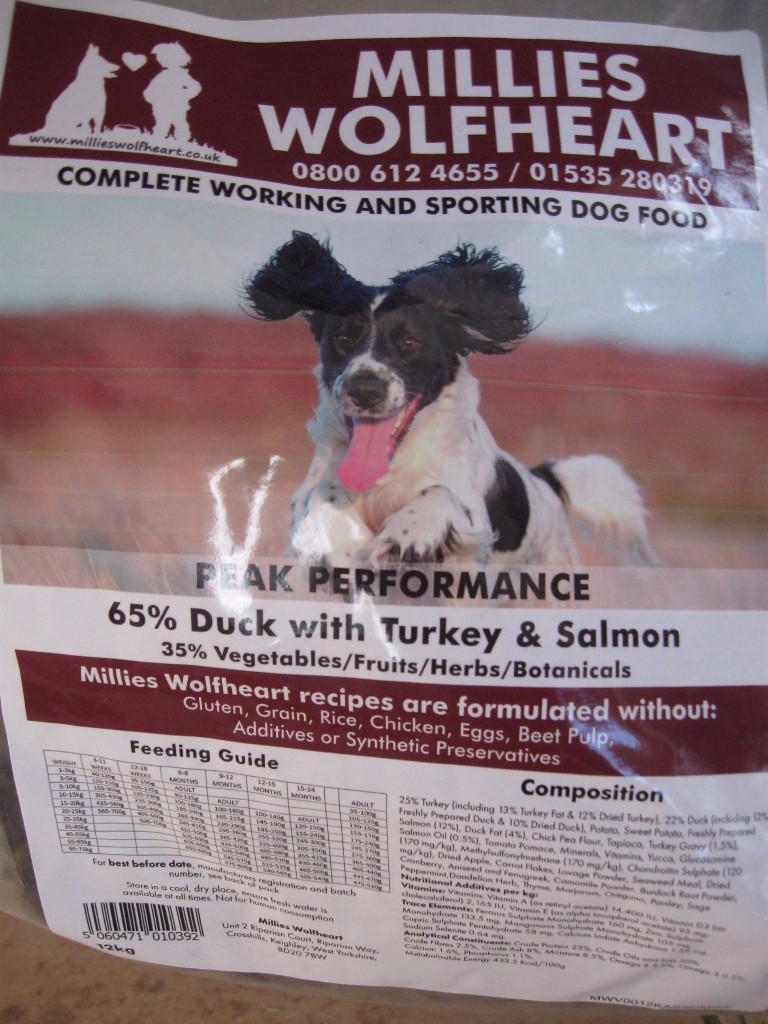 MILLIES WOLFHEART DOG FOOD 1 X 12 Kg Endurance, 4 x 12 kg Peak