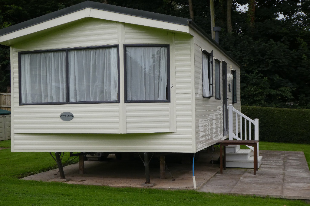 Static holiday caravan for sale on small quiet family run park near