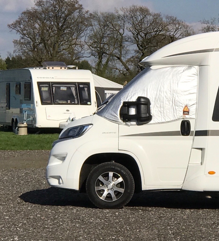 "SILVER SCREENS' CAB WINDOWS COVER FOR 2015 FIAT DUCATO MOTORHOME