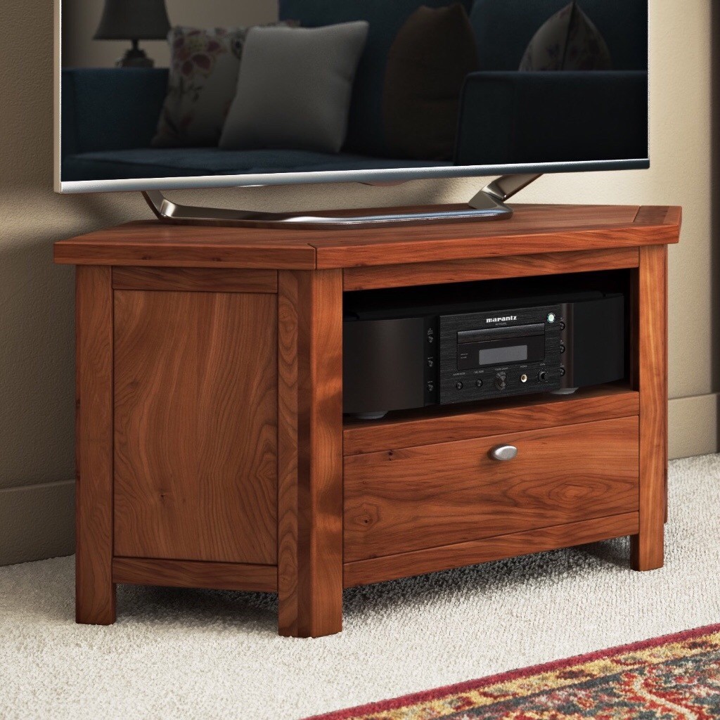 Bergen Acacia Oak Corner TV Stand for TVs up to 42" in Lancing, West