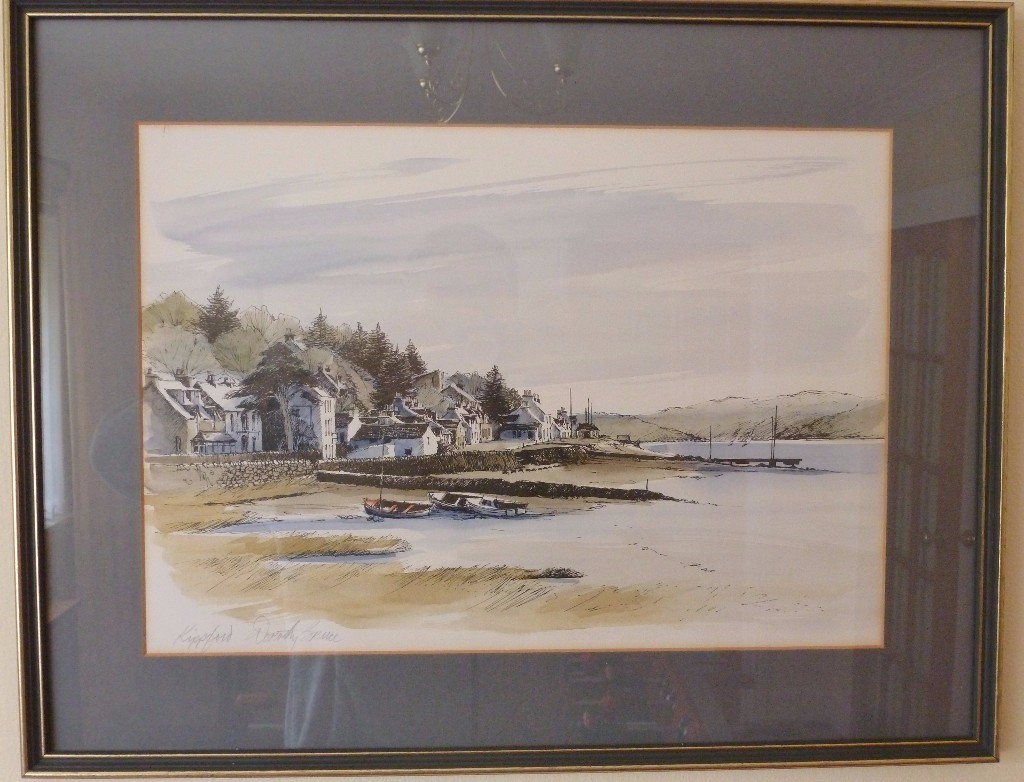 Two original paintings by renowned Scottish artist, Dorothy Bruce in