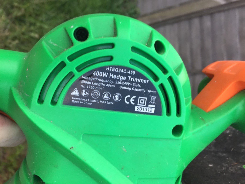 Hedge Trimmer Powerbase 400W Electric Trimmers Excellent Hedge Trimmer Powerbase 400W Electric Trimmers Excellent