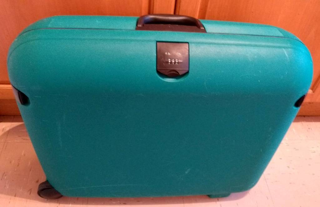 Carlton hard shell suitcase on wheels, combination lock in Norwich