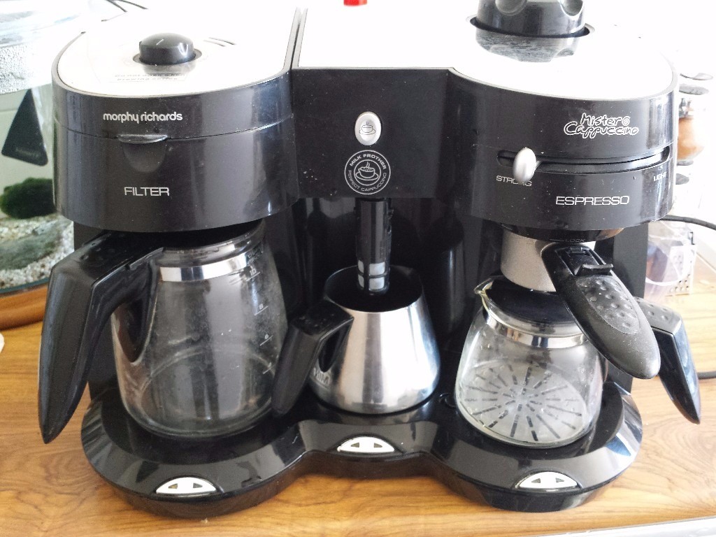 Morphy Richards Mister Cappuccino coffee maker and milk frother in