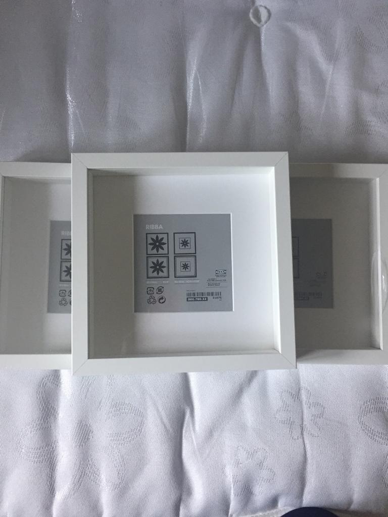 3 Ikea ribba frames 23x23 in Eastleigh, Hampshire Gumtree