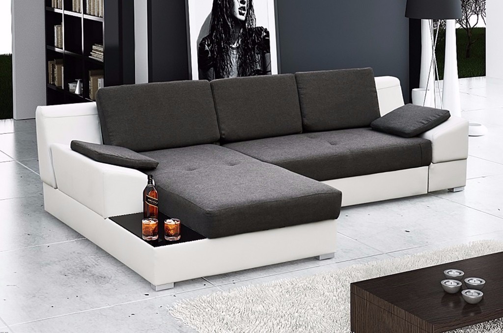 MARTIN Corner Sofa Bed, Brand New, Left corner position, WHITE with