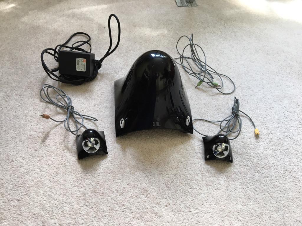JBL CREATURE II 2.1 multi media speaker system BLACK computer speakers