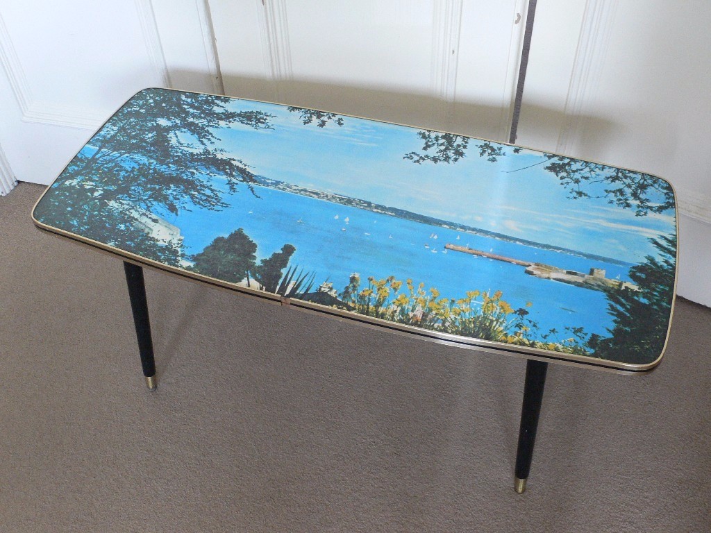 vintage retro 50s 60s kitsch coffee table in Clifton Village, Bristol