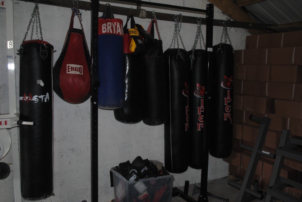 Selection of used boxing/punch bags for sale MMA weights gym fitness