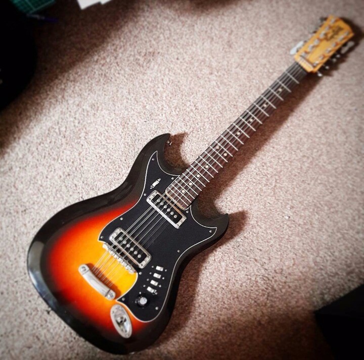 Very rare 1966 Hagstrom 12 / H12 / F12S (electric 12 string) in