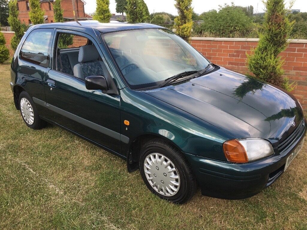 Toyota Starlet R reg 1997 Service history,only 67,500 miles. | in