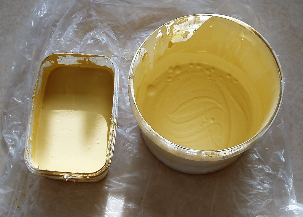 B&Q "Colours" walls and ceilings Silk, Harvest Gold, left over paint