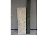 HEAVY MARBLE HEARTH IDEAL FOR FIRE SURROUND OR WITH STOVE STYLE FIRE OR LOG EFFECT FIRE