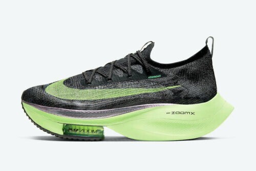 

Мужские размеры Nike Air Zoom Alphafly Next% Black Lime Blast CI9925-400 14, Черный, Nike Air Zoom Alphafly