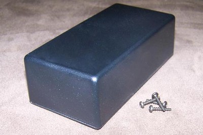 Black Plastic Electronic Project Box Enclosure case 5 x 2.5 x 1.6 2 pcs USA made