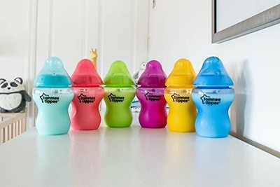 Closer to Nature Fiesta Baby Feeding Bottles, Anti-Colic, Slow Flow, BPA-Free.
