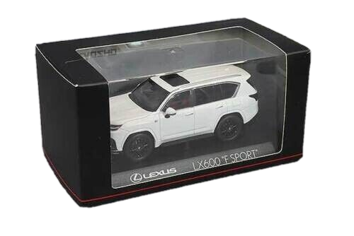 1/43 京商 レクサス LX600 Fスポーツ シルバー LEXUS 1/43 Lexus LX600 F Sport LHD White Nova Diecast Model Car by