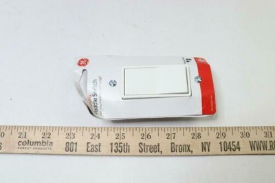GE Grounding Paddle Rocker Switch Single Pole Light Almond 18269 