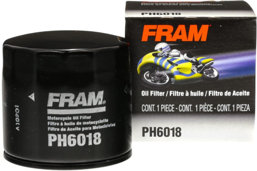 FRAM Extra Guard PH6018 Motorcycle Replacement Oil Filter, Fits Select...