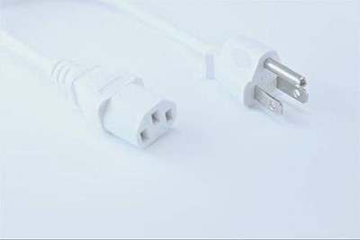 [UL Listed] White 8 Feet Long AC Power Cord for Revv Dynamis D25 Combo Amp