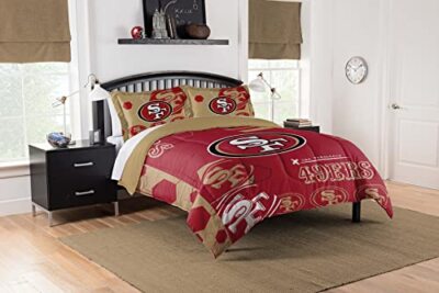 Комплект постельного белья Northwest NFL San Francisco 49ers Hexagon Comforter & Sham, полный/Queen