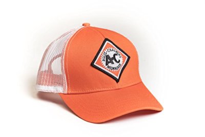 Allis Chalmers Tractor Hat, Vintage Logo, Orange with White mesh Back