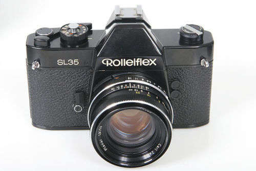 Rolleiflex SL35M 35mm SLR Film Camera Black w/ Planar 50mm F1.8